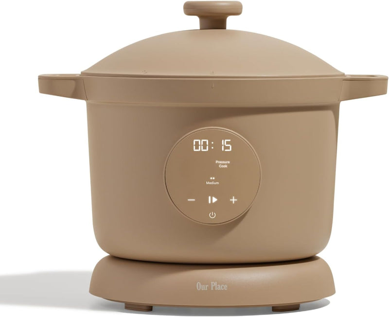Our Place Dream Cooker | Multicooker de 6 litros | 4 modos versáteis | Cozinhe com pressão, cozimento lento, sele e refogue, mantenha aquecido | Liberação de vapor sem mãos | Painel de controle
