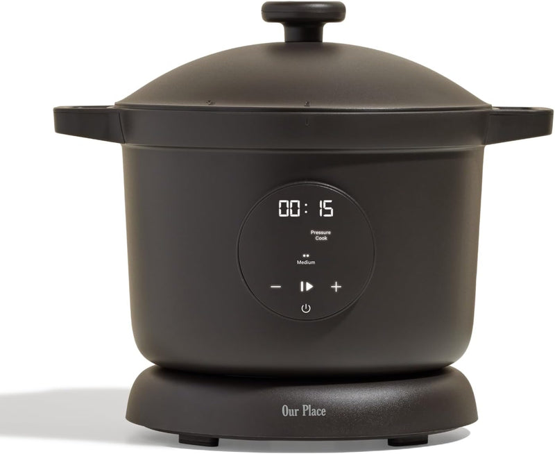 Our Place Dream Cooker | Multicooker de 6 litros | 4 modos versáteis | Cozinhe com pressão, cozimento lento, sele e refogue, mantenha aquecido | Liberação de vapor sem mãos | Painel de controle